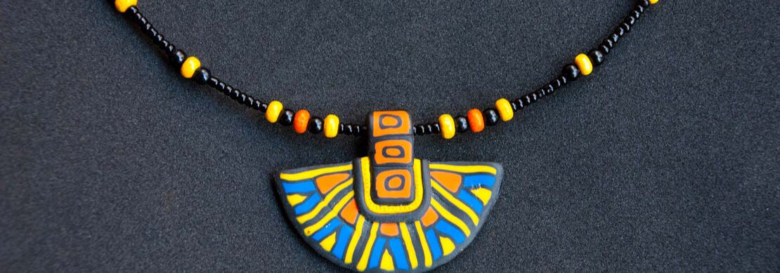 a beautiful pendant of the type of jeelry worn by high society women in Egypt circa 2000 years ago