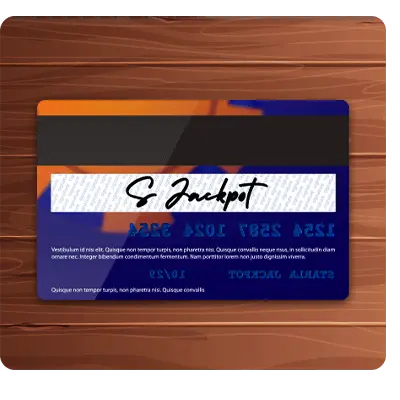 A copy of the credit card (back)