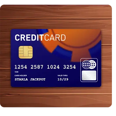 A copy of the credit card (front)