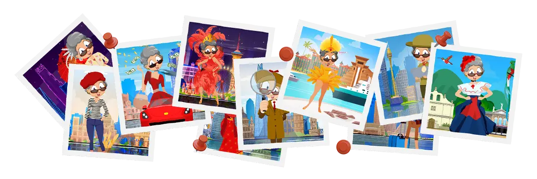 Glammas Adventure Postcards