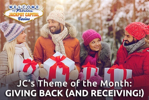 Giving Back (and Receiving!) is this month’s theme. How appropriate during this time, as we head into Christmas with the sole purpose of surprising and being surprised