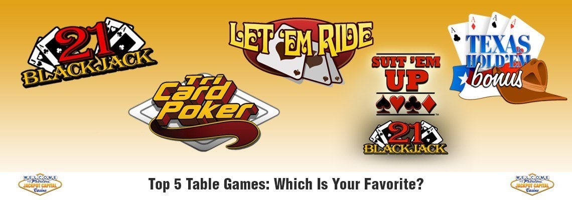 Top 5 Table Games