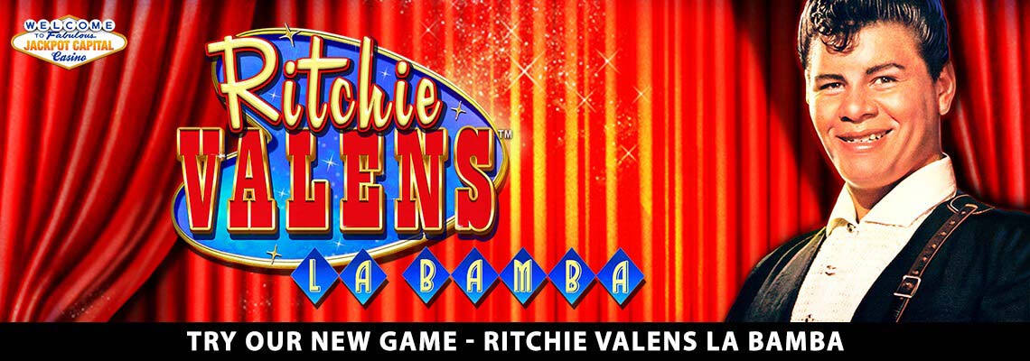 We’re offering lucrative bonuses and tons of free spins on our new game, La Bamba, based on the timeless Ritchie Valens’ song that we all know and love! 
