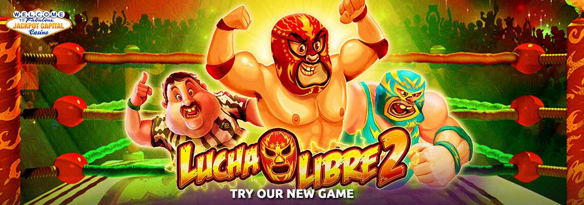 This April, jump into the fighting ring with our new Lucha Libre 2 online slot, inspired by Mexican free wrestling and paired with new game bonuses from JC!