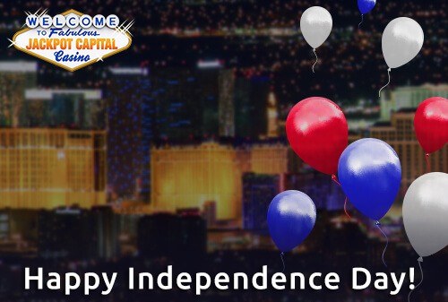 Celebrate in style with our red, white & blue firework Independence Day bonus! Could there be anything more patriotic than an epic win of your own, this July Fourth?