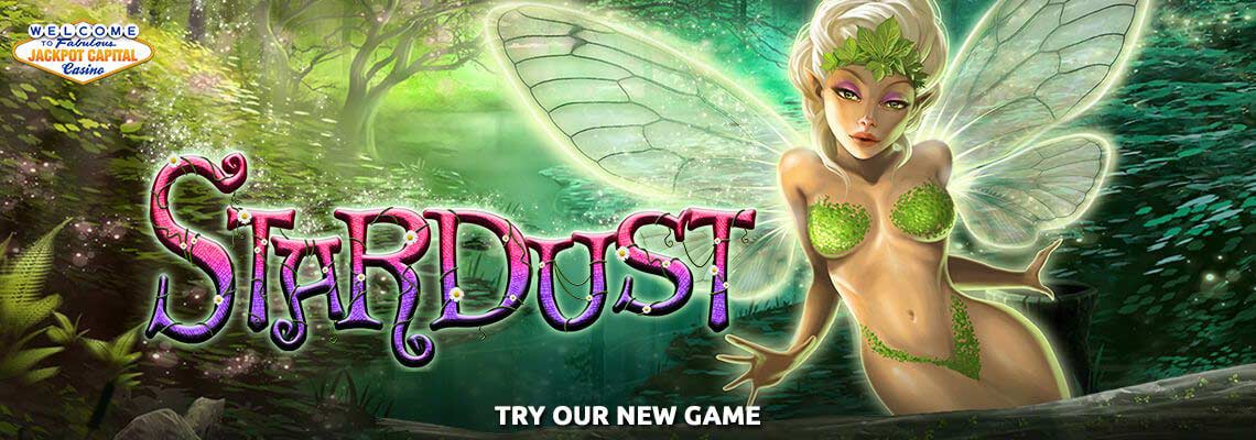 Get ready to jump right into a fairy tale and follow the mythical fairies towards some magical wins! How? Where? A new online slot, Stardust, at Jackpot Capital!