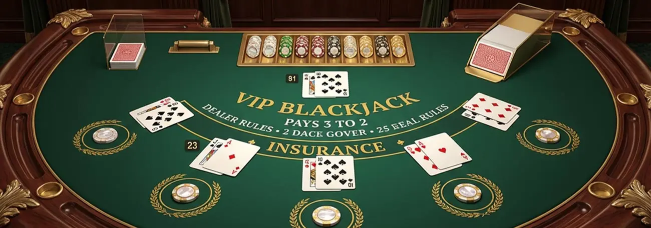 an AI generated image of an online blackjack table. The layout is very fancy and the table has sculpted edges and corners