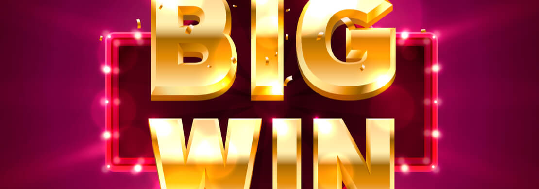 the words Big Win with stars all around