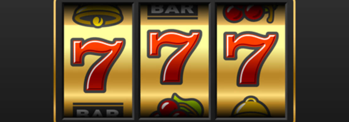three red sevens on a yellow background symbolizing the three 7s that win in Sparky 7 at Jackpot Capital Casino 