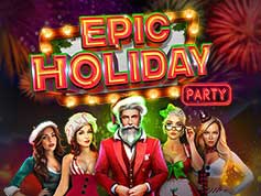 Epic Holiday Party Online Slot Game Screen