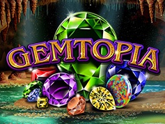 Gemtopia Online Slot Game Screen