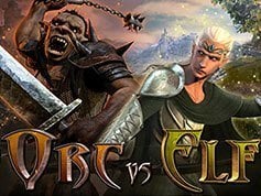 Orc vs Elf Online Slot Game Screen