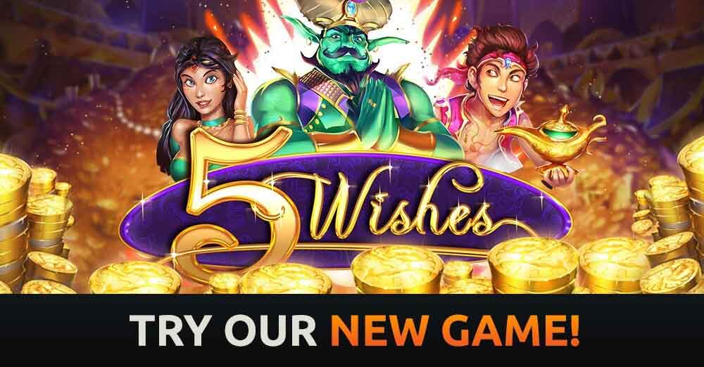 Get Free Casino Bonuses on 5 Wishes and other casino slots