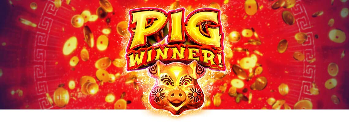Wealth and prosperity are awarded to all those who find the Golden Pig symbol on PIG WINNER, the 243 all-ways-pay Slot from RTG with nonstop payouts. Try it today!
