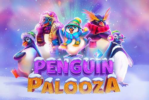 Play to Win in white letters on a purple background and gold coins with dollar signs floating around